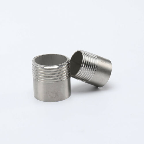 Red Brass Pipe Fitting, Nipple, Schedule 40 Seamless, 3/4 NPT